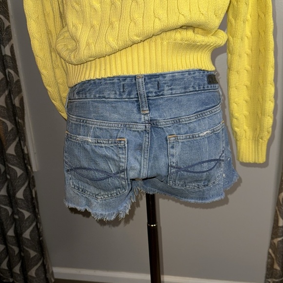Abercrombie & Fitch Button-fly Cut Off denim Shorts - Picture 5 of 10